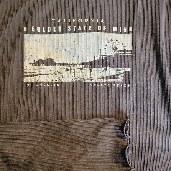Brown Long Sleeve Graphic Tee - Picture 2 of 2